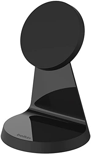 【VGP 2022受賞】 Belkin MagSafe対応 磁気ワイヤレス充電スタンド 急速充電 iPhone 13 / 12シリーズ対応 電源アダプタ付き 7.5W ブラック WIB003dqBK