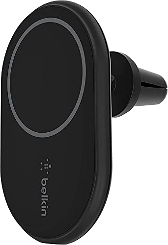 Belkin MagSafe ワイヤレス 車載充電器 10W エアコン吹き出し口用(シガーチャージャー別売り) iPhone 13/12シリーズ対応 WIC004btBK-NC ブラック