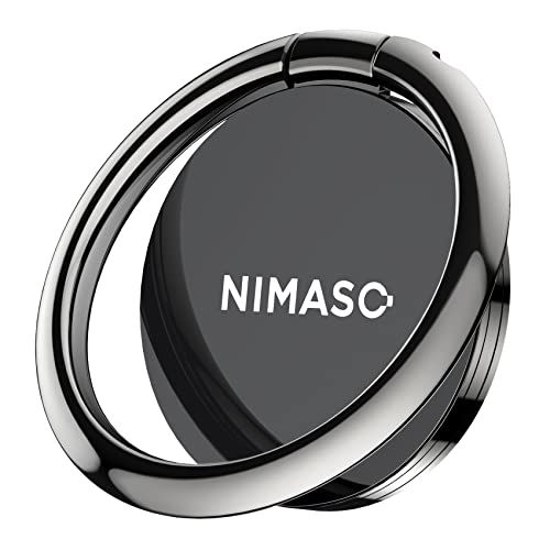NIMASO スマホリング 携帯 リング 薄型 360°回転 落下防止 指輪型 ホルダー フィンガーリング iPhone 用 りんぐ ホールドリング スタンド機能 iPhone/Androidなど各種他対応 NST21I364