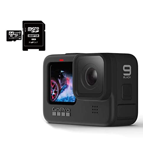 GoPro HERO9 Black ゴープロ ヒーロー9 ブラック ウェアラブル アクション カメラ CHDHX-901 ＋ マイクロ SD カード 64GB ＋ LafLIfeオリジナル 0.5m Cタイプ 予備充電ケーブル セット【並行輸入品】
