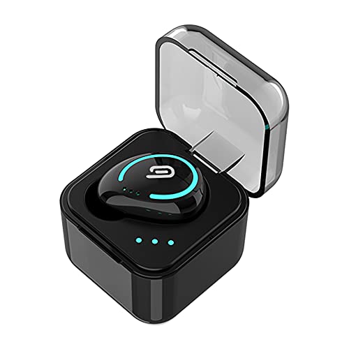 Bluetooth ヘッドセット 片耳 ワイヤレス ブルートゥース イヤホン スポーツ ノイズキャンセリング V5.0 ハンズフリー通話 小型 軽量 自動ペアリング IPX7防水 日本語取扱説明書 収納ケース付きiPhone/ipad/Android適用