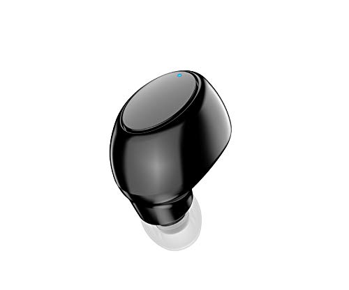 超小型 Bluetoothイヤホン 片耳 超軽量 Hi-Fi 小型 V5.0 Bluetoothヘッドセット USB充電 長時間連続使用 10m受信 防水 超小型 通学/通勤/ビジネス/運転/作業 EDRが搭載 iPhone iPad Android適用 (black)