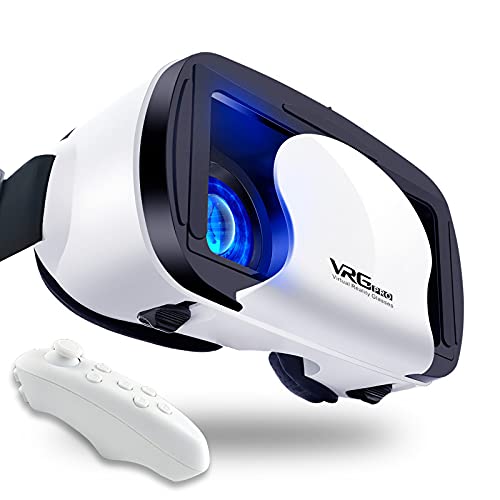 VRゴーグルVRヘッドセット 超広角 VRゴーグル スマホ用VRゴーグル android/phone 焦点距離&瞳孔間距離調整可 5-7イン
