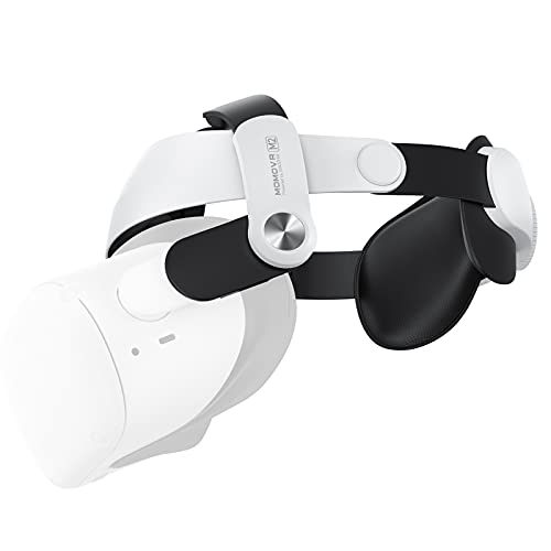 MOMOVR M2 VR Oculus Quest 2 ストラップ,おきゅらすくえすと2 交換用ヘッドストラップ,VRヘッドバンド-フォームクッションヘッドバンドは,顔の圧力を下げる快適なタッチ,非常に耐久性,取り付けも簡単
