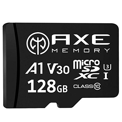 [Amazon限定ブランド] アクス 128GB microSDXCカード UHS-I U3, A1, V30, 4K Ultra HD, C10, SDアダプター付 - AXP4K128
