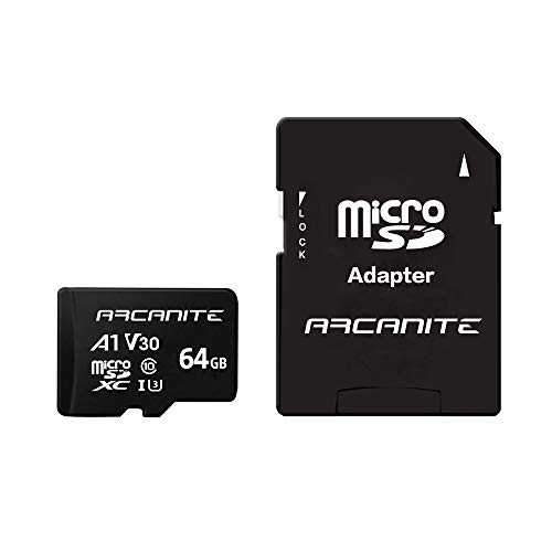 【Amazon.co.jp 限定】アルカナイト(ARCANITE) 64GB microSDXCカード UHS-I U3, A1, V30, 4K, C10, SDアダプター付 - AKV30A164