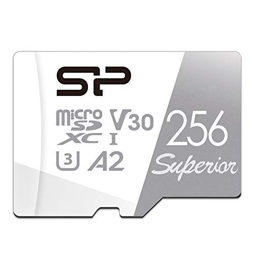 シリコンパワー microSD 256GB UHS-I U3 V30 A2 規格 4K Ultra HD 対応 最大速度100MB/s 5年保証 SP256GBSTXDA2V20SP