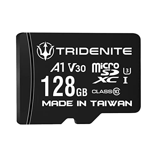 【Amazon限定ブランド】 TRIDENITE microSD 128GB UHS-I U3, A1, V30, 4K Ultra HD, C10, SDアダプター付 - TRP4K128