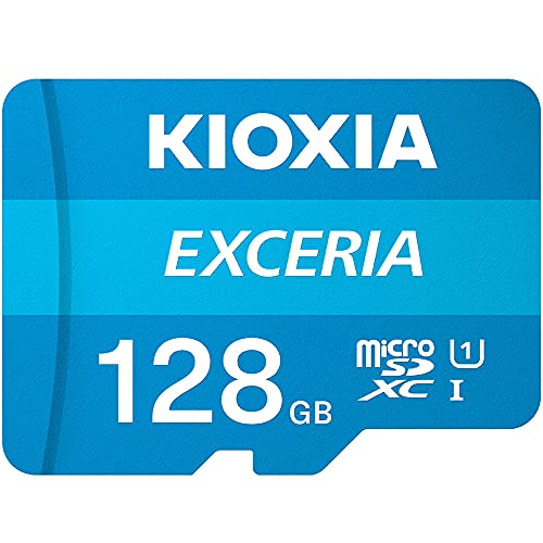 microSDXC 128GB EXCERIA 超高速UHS-I KIOXIA（旧東芝メモリー）+ SDアダプター + 保管用クリアケース [並行輸入品]