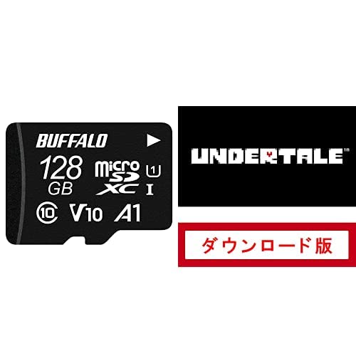 UNDERTALE(アンダーテイル)|オンラインコード版+バッファロー microSD 128GB 100MB/s UHS-1 U1 microSDXC【 Nintendo Switch / ドライブレコーダー 対応 】セット