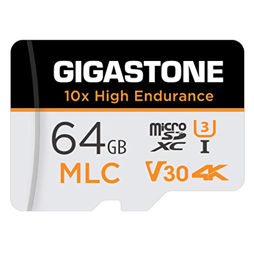 【MLC 10x高耐久】Gigastone MLC まいくろsdカード 64GB MicroSD 64GB 高耐久 4K UHD ビデオ撮影 防犯カメラ ドライブレコーダー 監視カメラ 対応 100MB/s V30 U3 Class10