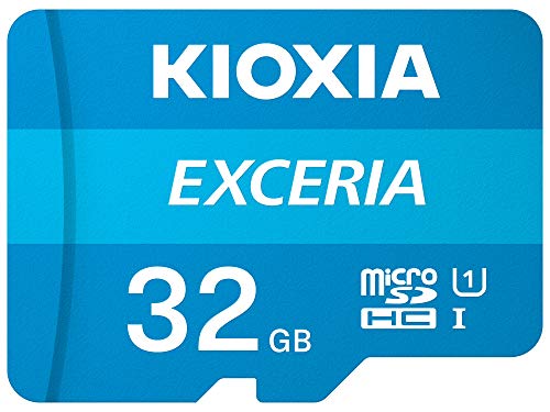 Kioxia (キオクシア) 32GB microSD Exceria フラッシュメモリーカード アダプター付き U1 R100 C10 フルHD 高速読み取り 100MB/秒 LMEX1L032GG2