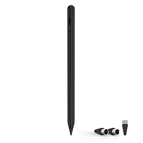 JAMJAKEタッチペン スタイラスペン 超高感度 極細 iPad/iPhone/タブレット/スマホ対応 たっちぺん USB充電式 改良型ペン先 磁気吸着機能対応 ipad ペン ペンシル(アップグレード)
