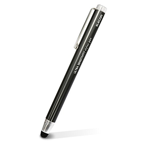 エレコム タッチペン スタイラスペン 超高感度タイプ スタンダード [ iPhone iPad android で使える] ブラック PWTPC01BK