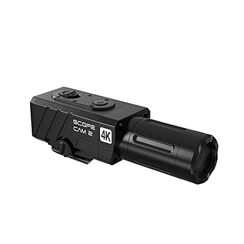 RunCam ScopeCam2 4K ガンカメラ 実銃対応モデル サバゲー 狩猟 クレー射撃 金属製ボディ-40mmレンズ 4倍ズーム 防水防塵 耐衝撃 プレ録画 2.5時間録画可