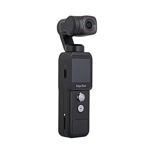 【国内正規品】FeiyuTech Feiyu Pocket 2 カメラ付き小型3軸ハンドヘルドジンバル 4K 130°広角レンズ搭載 スマホ連動可能 コンパクト 超軽量 【日本語説明書/国内保証1年】 (単品)