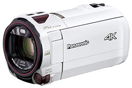 パナソニック 4K ビデオカメラ VZX992M 64GB 光学20倍ズーム ピュアホワイト HC-VZX992M-W
