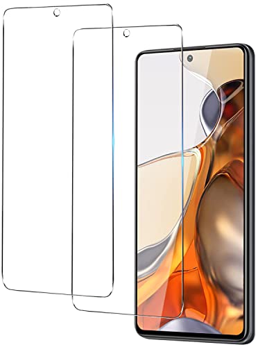 2枚セット Xiaomi 11T / 11T Pro 用 ガラスフィルム 強化ガラス 液晶保護 フィルム 硬度9H 貼り付け簡単 高光沢 防指紋