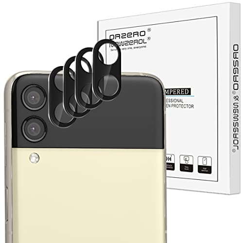 Newzerol【4枚】For Samsung Galaxy Z Flip 3 カメラフィルム 強化ガラス【傷防止 気泡ゼロ 超薄 レンズフィルム 耐衝撃硬度9H】