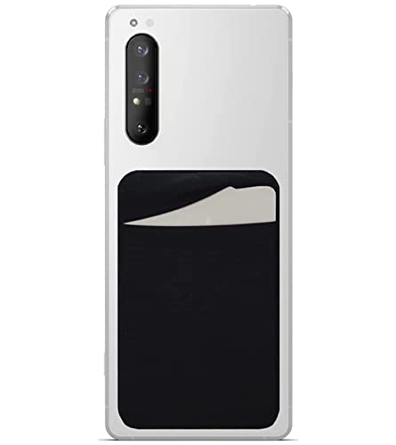 スマホ カードケース 貼付タイプ ICカードケース カード入れ 収納 SUICA PASMO iPhone android スマホ 背面 カードホルダー (ホワイト)