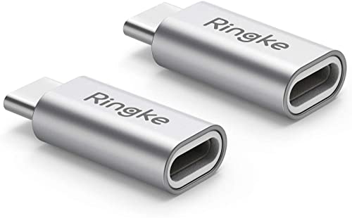 [2個入り] Ringke Lightning to USB type-C 充電のみ [ライトニング 変換 → USB-C アダプタ] 充電専用アダプタ