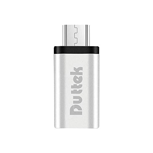 duttek usb3 . 1タイプC OTGアダプタ、USB CメスtoマイクロUSBオスOTG ( on the Go )コンバータデータ同期充電アダプタfor Galaxy s7、s7 Edge、LG g4、NEXUS 6 ( silver-otg )