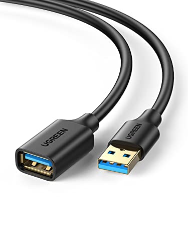 UGREEN USB 延長 1M USB3.0 延長ケーブル 金メッキコネクタ 高速データ転送 aオス-aメス USBケーブル 延長コード