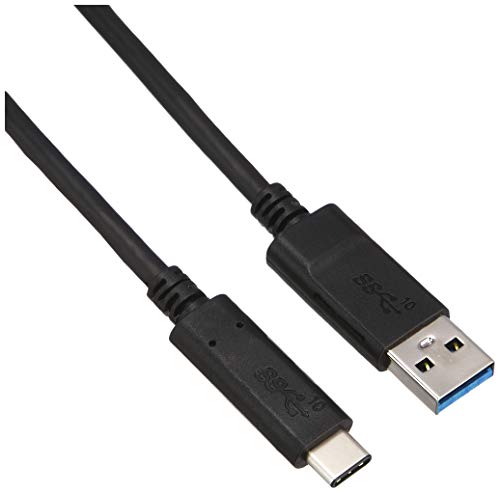 エレコム USBケーブル Type C ( USB A to USB C ) 15W 1.0m USB3.1認証品 最大10Gbps ブラック USB3-AC10NBK