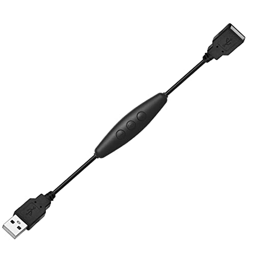 LEKE USB 電源コードスイッチ、5段調光、45cmケーブル，0.5m-5m 5V USBヘッダー用LEDストリップ。
