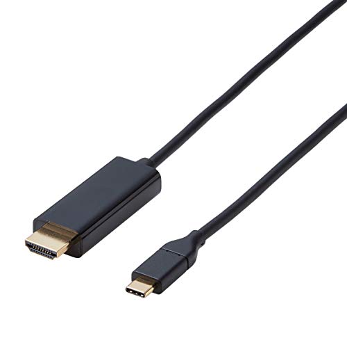 エレコム USB-C HDMI 変換 ケーブル (USB C to HDMI) 変換ケーブル 2.0m ブラック CAC-CHDMI20BK