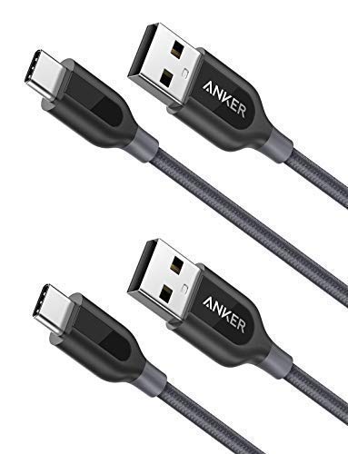 【2本セット】Anker PowerLine+ USB-C & USB-A 2.0 ケーブル (0.9m x 2 グレー) Galaxy S10 / S10+ / S9 / S9+/ S8 / S8+、MacBook、iPad Air 5、Xperia XZ その他Android各種、USB-C機器対応