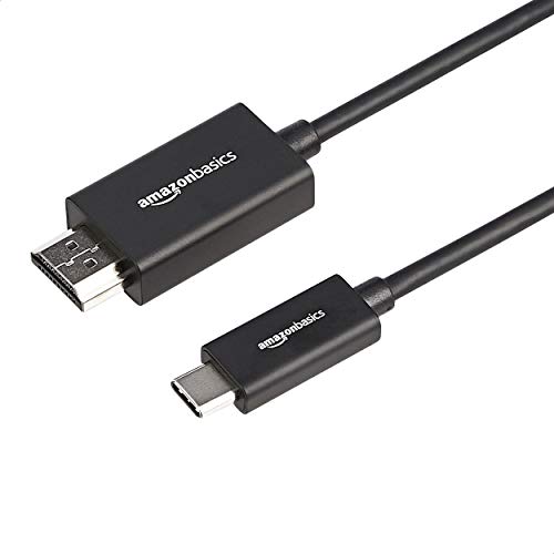 Amazonベーシック USB-C-HDMIケーブルアダプタ プレミアムアルミニウム Thunderbolt 3対応 4K@60Hz 0.9m