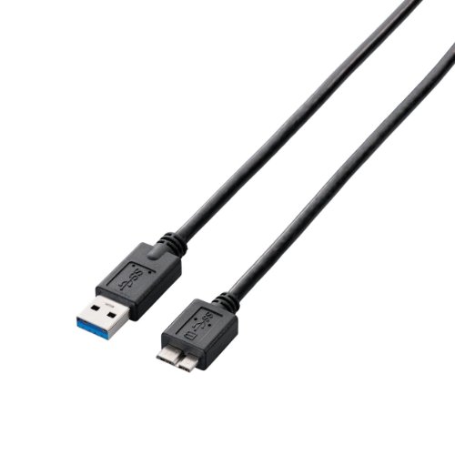 エレコム USBケーブル 【microB】 USB3.0 (USB A オス to microB オス) スタンダード 0.5m ブラック USB3-AMB05BK
