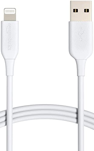 Amazonベーシック ライトニングケーブル iPhone充電 Apple MFi認証 iPhone 13/13 Pro/12/SE(第2世代)/iPad 各種対応(ホワイト 1.8m)