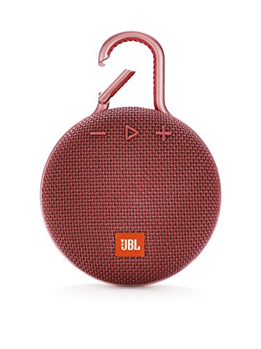 JBL CLIP3 Bluetoothスピーカー IPX7防水/パッシブラジエーター搭載/ポータブル/カラビナ付 レッド JBLCLIP3RED 【国内正規品】