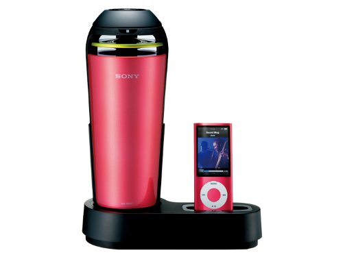 SONY iPod/iPhone用ドックスピーカー 車載用シガー電源対応 ピンク SRS-V500IP/P