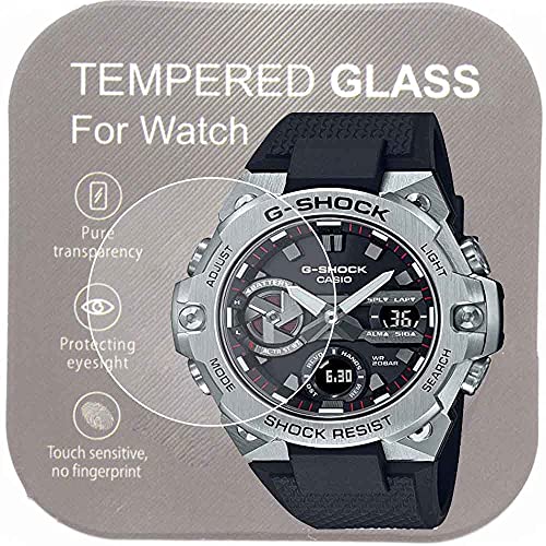 [２枚入り]カシオ腕時計G-STEEL GST-B400用　9Hガラスフィルム　高い透明度　傷を防ぎ耐久性あり　手入れしやすい　液晶保護フィルム　2.5DカーブGST-B400-1AJF