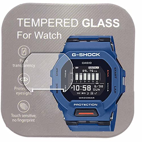 [２枚入り]カシオ腕時計G-SHOCK GBD-200用　9H強化ガラスフィルム　高い透明度　傷を防ぎ耐久性あり　手入れしやすい　液晶保護フィルム　2.5DカーブGBD-200-1PR