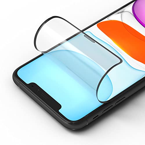 RhinoShield [iPhone 11 Pro / Xs / X] 3D 耐衝撃 画面 保護フィルム 高透過率 指紋防止 飛散防止 撥水撥油 気泡ゼロ 簡単貼り付け 傷防止 ガイド枠付き