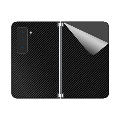 PDA工房 スキンシール Surface Duo 2 (背面用2枚組) 【カーボン調・ブラック】