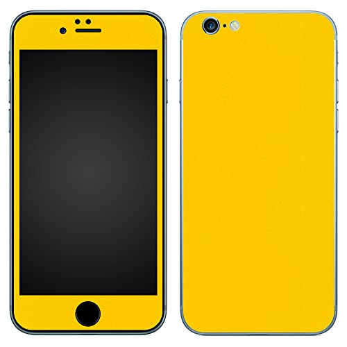 wraplus スキンシール iPhone6 & iPhone6s と互換性あり [イエロー] 前面&背面タイプ エコ包装