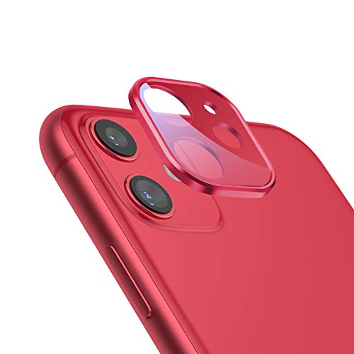 iPhone 11用携帯電話カメラレンズガラススクリーンプロテクター (红色)