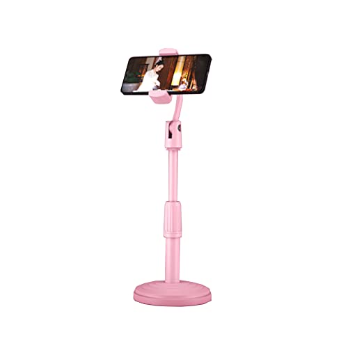 VIDEOSTAND　スマホスタンド スマホ 携帯 スマートフォン スタンド 卓上 撮影 ホルダー 伸縮 高さ調整横縦 角度調整 滑り止め ピンク