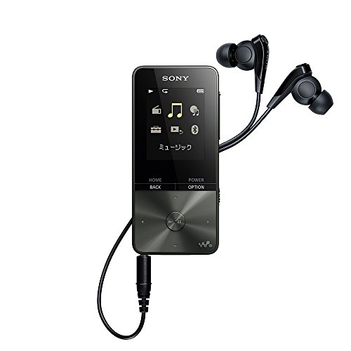 ソニー ウォークマン Sシリーズ 4GB NW-S313 : MP3プレーヤー Bluetooth対応 最大52時間連続再生 イヤホン付属 2017年モデル ブラック NW-S313 B