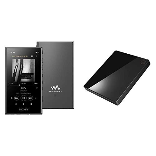 【ウォークマンとCDレコ(WiFiモデル)セット】SONY ウォークマン 64GB Aシリーズ NW-A107 ブラック NW-A107 BとI-O DATA WiFiモデル 「CDレコ5」 ブラック CD-5WK