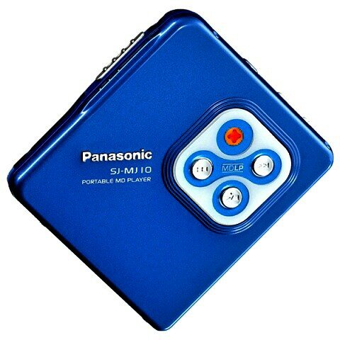 Panasonic パナソニック　SJ-MJ10-A ブルー　ポーダブルMDプレーヤー　MDLP対応　（MD再生専用機/MDウォークマン）