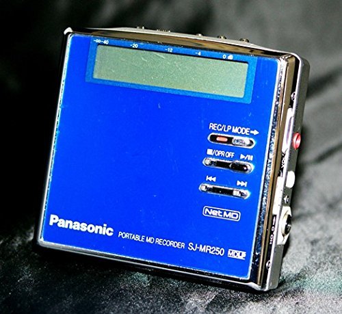 Panasonic パナソニック SJ-MR250-A ブルー ポータブルMDレコーダー MDLP対応 （MD録音再生兼用機/録再/MDウォークマン/MDプレーヤー）