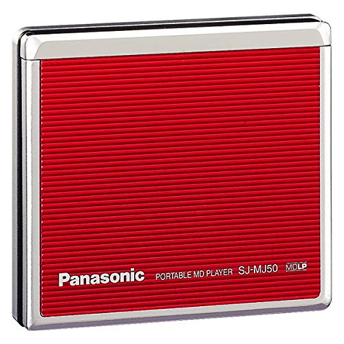 Panasonic パナソニック SJ-MJ50-R レッド ポータブルMDプレーヤー MDLP対応 (MD再生専用機/MDウォークマン) 本体