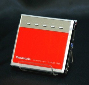 Panasonic　パナソニック　SJ-MJ55-R　レッド　ポータブルMDプレーヤー　MDLP対応　（MD再生専用機/MDウォークマン）