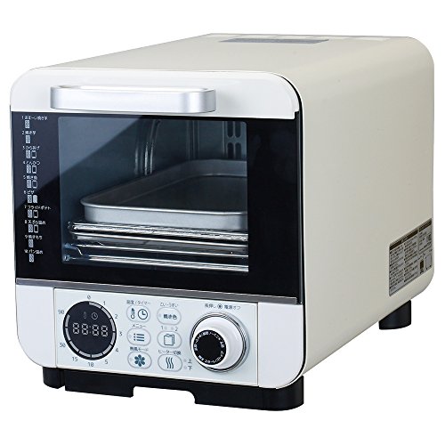 ドウシシャ オーブントースター 焼き芋調理 油不使用で揚げ物 温度調節機能付 コンパクトタイプ 10種類マイコン式 ピエリア COR-100B